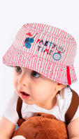 Party Time Embroidery - Infant Boy Bucket Hat 0-18 Months