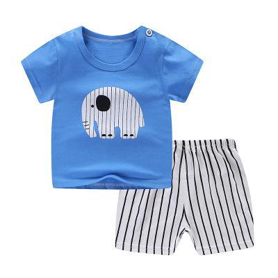 Summer Kids Short Sleeve+Shorts Boy Fashion Clothing Set Baby Girls Lovely Outfits Dresses