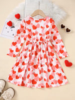 Valentine Hearts Long Sleeve Dress