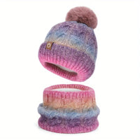 Lightweight Warm Winter Hat & Scarf Set
