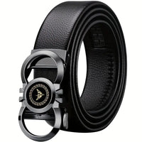 Men's Premium Leather Automatic Buckle Belt