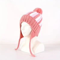 Winter Knit Beanie Hat with Ear Flaps