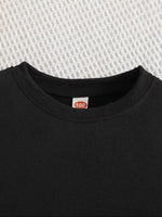 Bowknot Bunny Cartoon Print Long Sleeve Sweatshirt