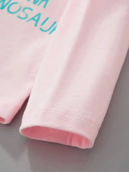 Pink Dino long sleeve