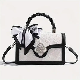 Shoulder Bag with Flower