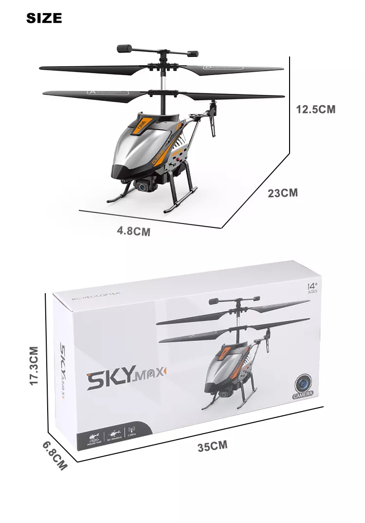 2.4G 4CH Sky Max RC Flying Helicopter with Camera and Lights