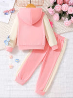 Adorable 3D Floral Decor Two-Piece Outfit