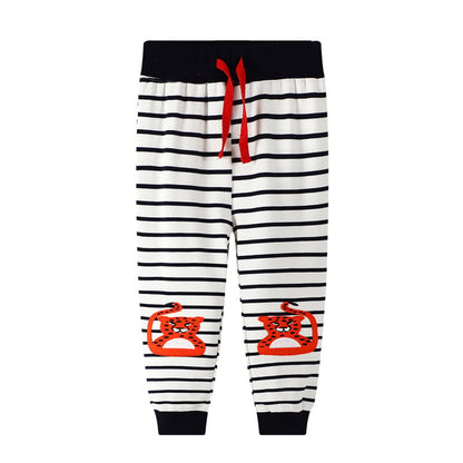 Boys' Pants Casual Sports Boys' Cotton Terry Cartoon Pants