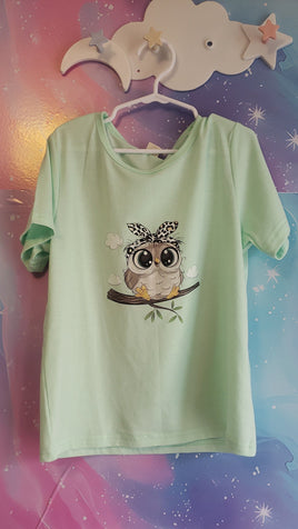 Mint Owl Tshirt