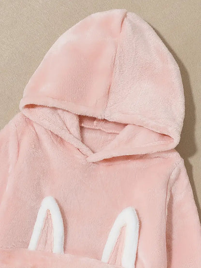 Cute & Warm 2-Piece Girl's Bunny Pattern