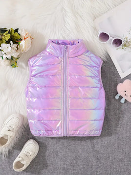 Girls' Sparkling Padded Vest