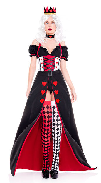 Red Peach Heart Queen Uniform Halloween Costume