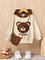 Plush Cute Bear Embroidery Hoodie