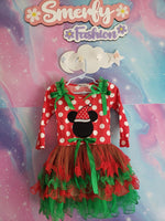Santa Mickey Christmas Girls Dress