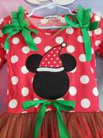 Santa Mickey Christmas Girls Dress