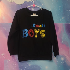 4t Colorful Lettered Black Sweatshirt