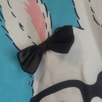 3T Adorable Cute Blue Bunny Sweatshirt with Polka Dots & Bow