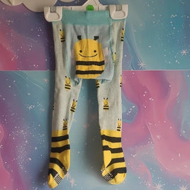 Adorable Bee Patterned Kids Tights