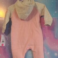 6M Hurley Pink and Gray Kids One Piece