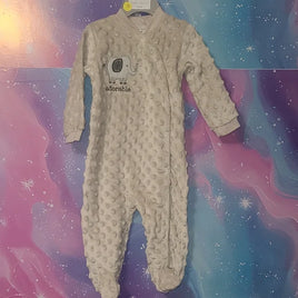 3-6months Adorable Cream Elephant Kids One Piece