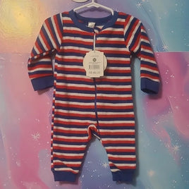 3-6 months Striped Red and Blue Kids One Piece