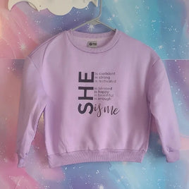 Fruit of the Loom Lavender Kids Sweatshirt