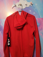 Fila Red and Black Hoodie Size L 14/16