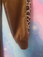 Brown Soft Cheetach Sweatpants Size 16