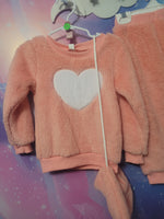 Heart 3 Piece Fleece Outfit size 5