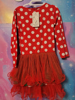 Christmas Santa Claus Cotton Mesh Dress