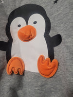 3d Penguin Grey Warm Fleece Sweatshirt 7