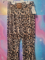 Girls Flare Soft Cheetach Pants size 16