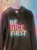 Big Girls Be Nice First Soft Velvet Hoodie 16