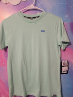 DKNY Mint Color Short Sleeve Shirt M 10/12