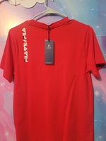 FILA Red Short Sleeve Shirt Front Pocket L