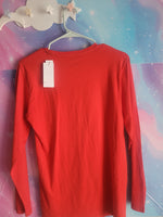 Calvin Klein Performance Red Long Sleeve Shirt Size L 14/16
