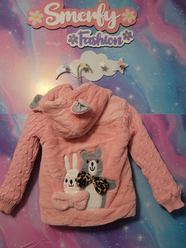 Adorable Animal Fluffy Warm Sweater Jacket