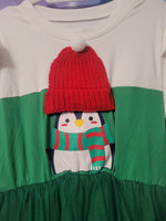 Christmas Penguin Under Hat Cute Dress