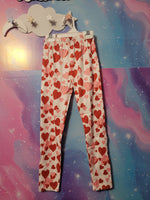 Hearts Short Sleeve Two-Piece Outfit