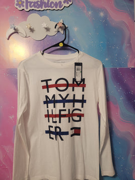 Tommy Hilfiger White Long Sleeve Size L 16/18