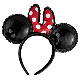 LOUNGEFLY DISNEY MINNIE MOUSE BALLOON EARS W/ BOW HEADBAND